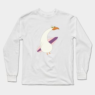 Surfing Bird Long Sleeve T-Shirt